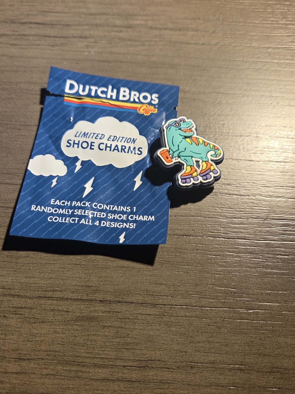 Dutch Bros Limited Edition Shoe Charm Dino
